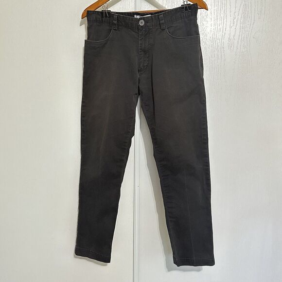 Calvin Klein Men’s Black Slim Fit Khaki Low Rise Chino Pants W28 Altered *Read* - Picture 1 of 12